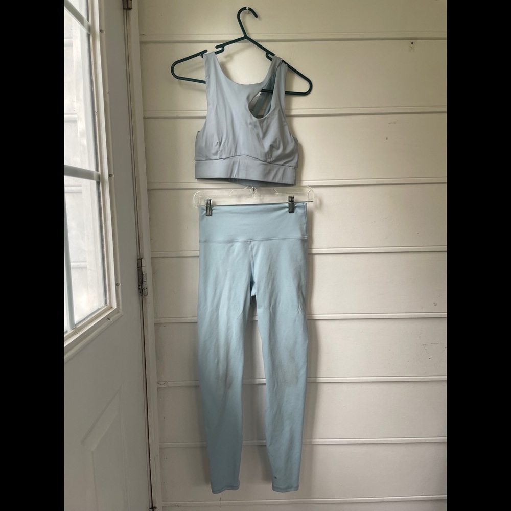 Fabletics PowerHold Leggings Callie Sports Bra Athletic Set